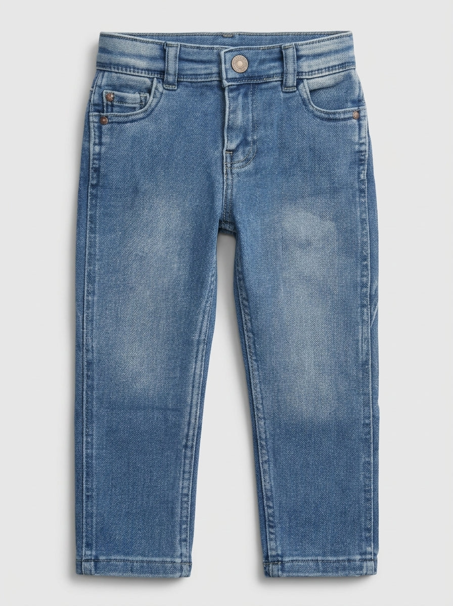Kids' Medium Wash Blue Jeans | Stretch Denim Pants