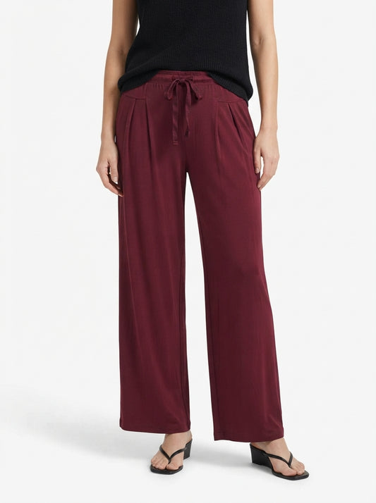 Women's Wide-Leg Drawstring Lounge Pants