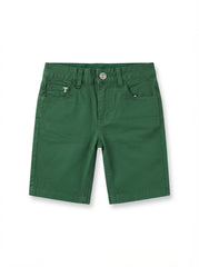 Boys Wrinkle-Free Green Chino Shorts | Iron-Fresh Everyday Summer Wear