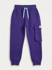 Kids' Purple Cargo Joggers | Active Sweatpants