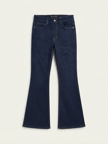 OVS Classic High-Rise Flare Dark Wash Denim Jeans