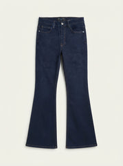 OVS Women High-Rise Flare Dark Wash Denim Jeans