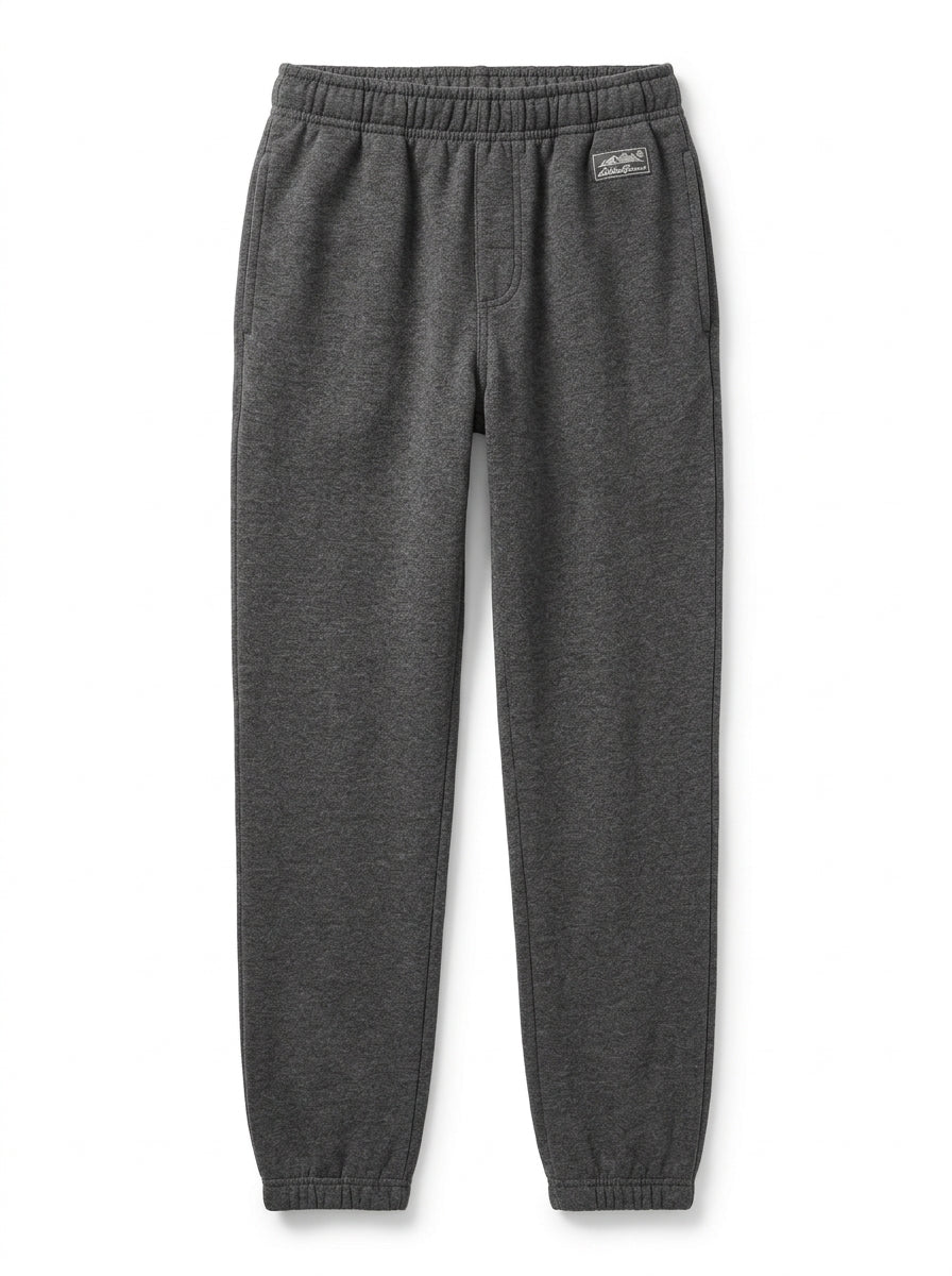 Men Heather Charcoal Fleece Joggers / Trousers