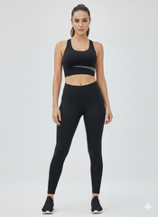 Women's Fitness Yoga Bra , Jacket And Pants/Leggings 3 Piece Set