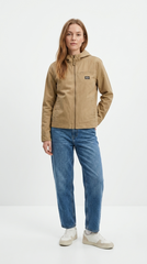 TEDDY SMITH WOMENS HOODED DENIM JACKETS