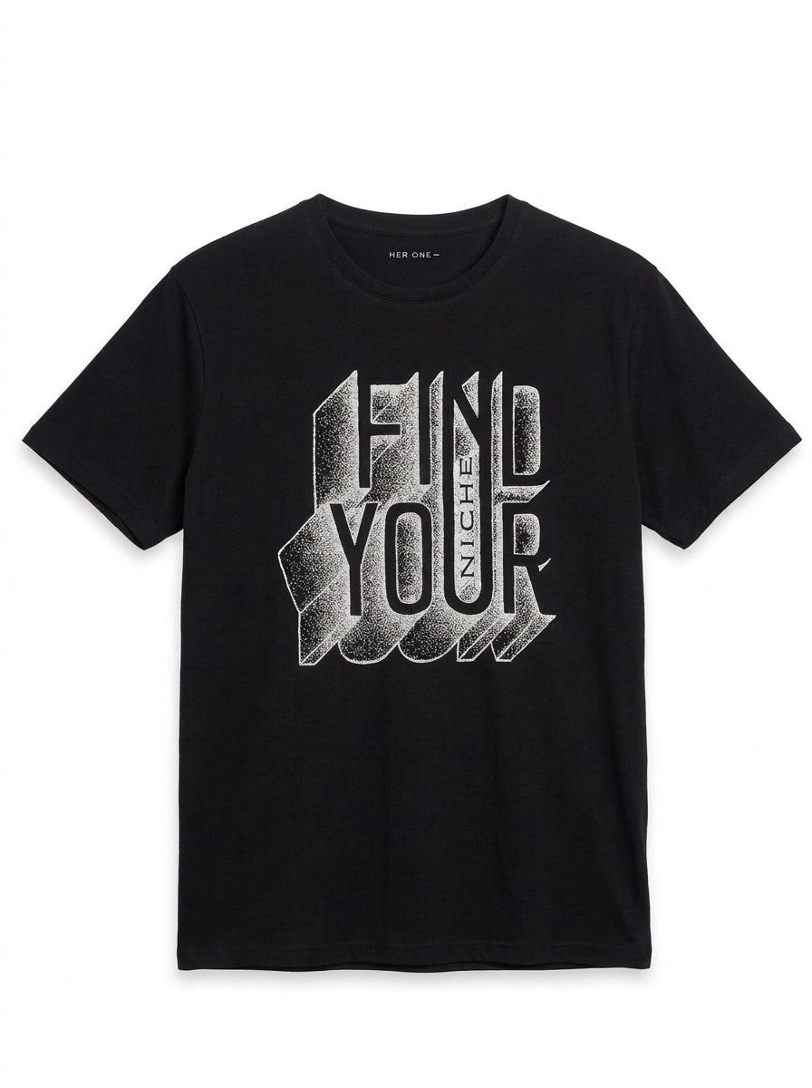 Men's 3D Graphic Graphic T-Shirt - Black Streetwear Crewneck
