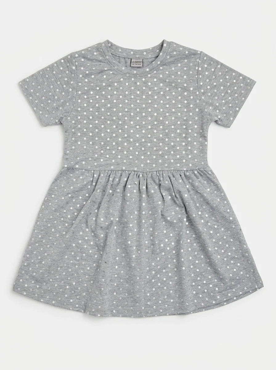Polka Dot Short-Sleeve Top for Girls