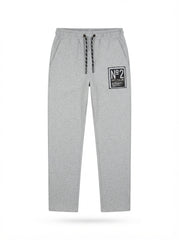 Heather Grey N°2 Patch Open-Hem Joggers | Casual Streetwear Sweatpants