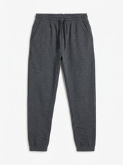 Men's Charcoal Grey Essential Fleece Joggers
