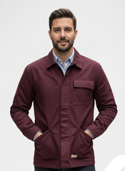 TEDDY SMITH Maroon Utility Jacket