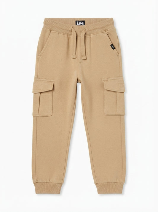Kids Camel Brown Cargo Jogger Pants | Premium Quality – SM Garments
