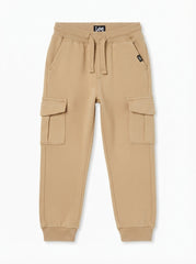 Kids Camel Brown Cargo Jogger Pants | Premium Quality – SM Garments