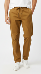 GUESS Mens Relaxed Fit Cotton Trouser