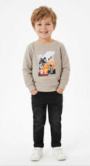 NXT Boys Graphic Printed Grey Sweatshirt