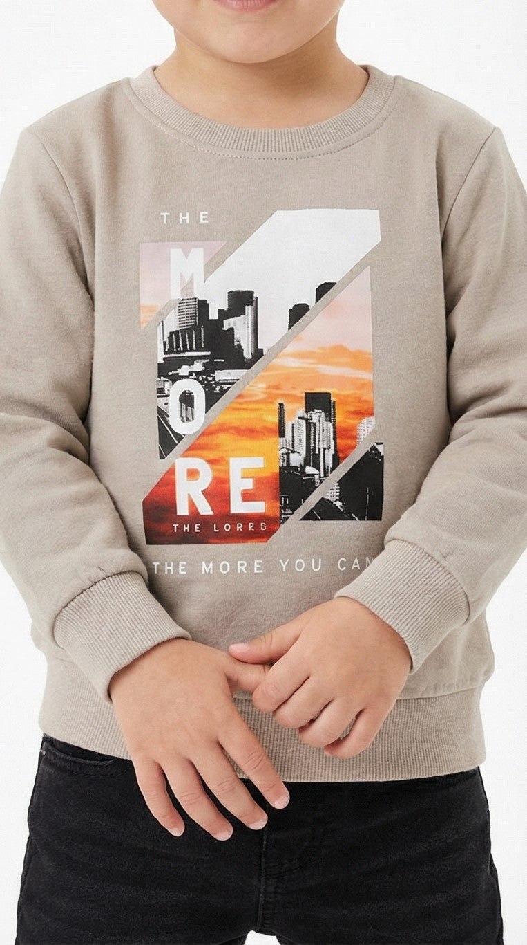 NXT Boys Graphic Printed Grey Sweatshirt