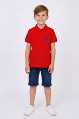 OKAIDI BOYS RED POLO