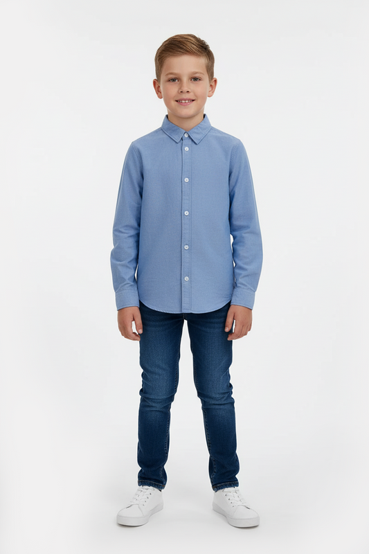 H&M سادہ کاٹن شرٹ