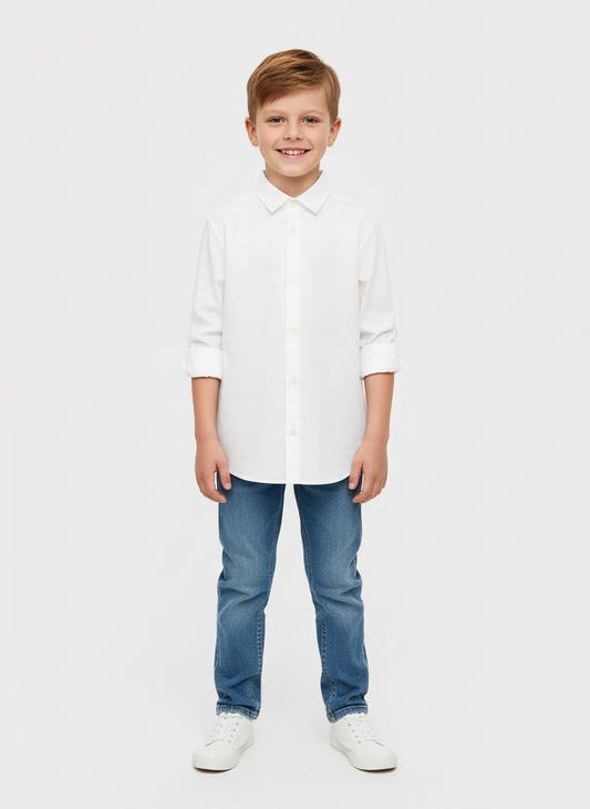 MNG Poplin Shirt White