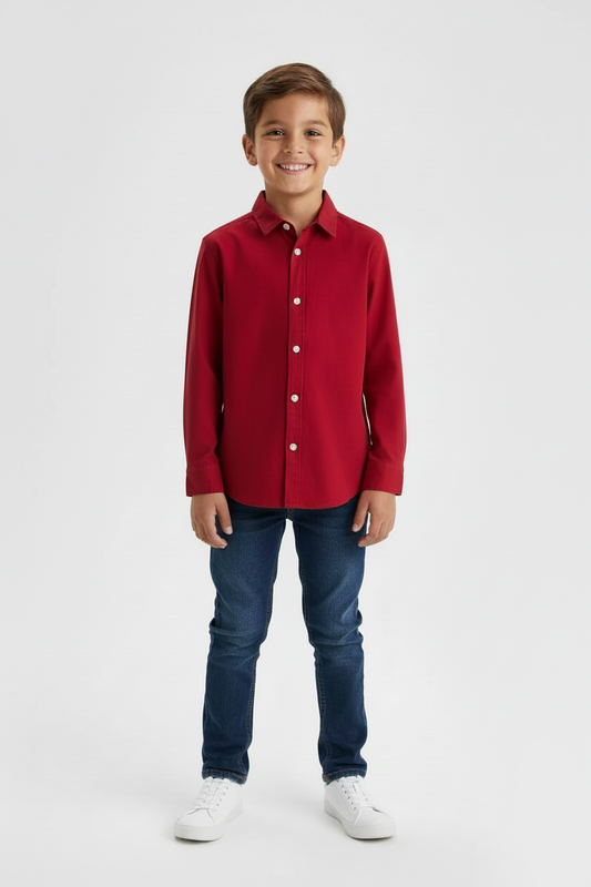 H&M BOYS PLAIN RED SHIRT