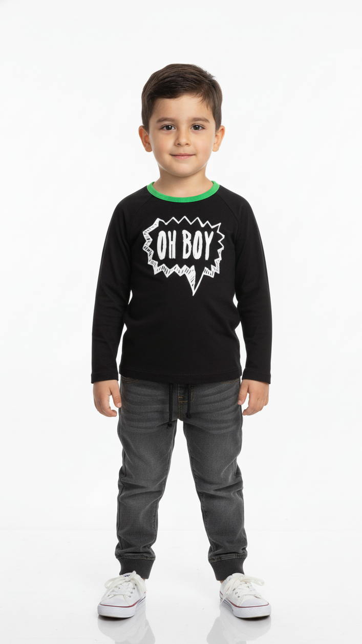 MINOTI KIDS SLUB TSHIRT AND JOGGER JEANS SET