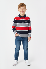 Boys Striped Polo