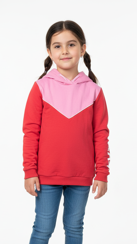 ROADWEAR GIRLS TWO TONE HOODIE