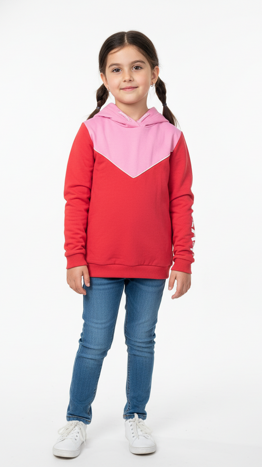 ROADWEAR GIRLS TWO TONE HOODIE