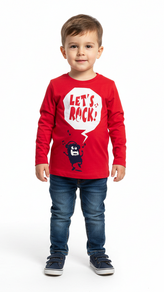 LITTLE KIDS Boys Long Sleeves T-Shirt