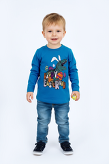 FAVOURITES BOYS DINO PRINTED FULL SLEEVES T SHIRT