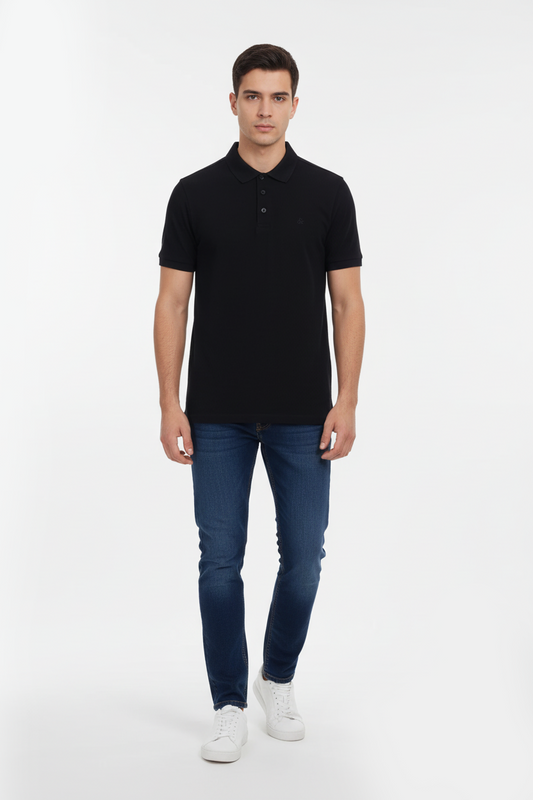 JJ Shirt Collar Plain Polo