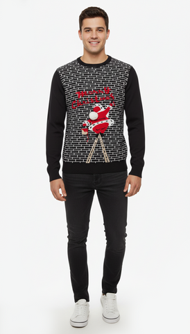 BLEND Men's Sweater With Christmas Motif