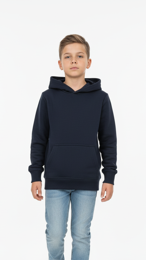 ROADWEAR BOYS BASIC HOODIE (MIDNIGHT NAVY )