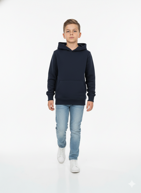 ROADWEAR BOYS BASIC HOODIE (MIDNIGHT NAVY )