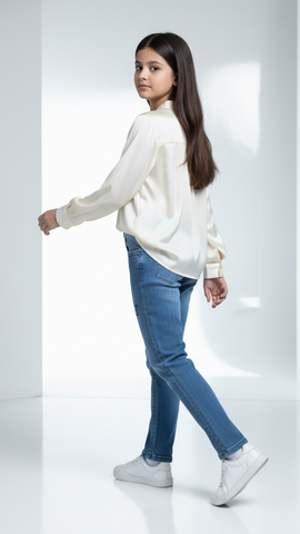 GIRLS EMBROIDED JEANS