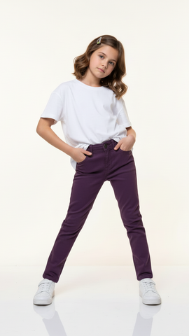 FRENDZ GIRLS PURPLE DENIM JEANS