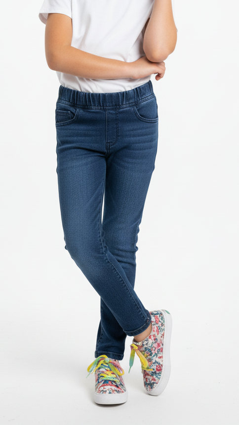 TERRE DE MARINS GIRLS BLUE JEGGINGS