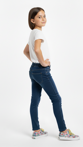 TERRE DE MARINS GIRLS BLUE JEGGINGS