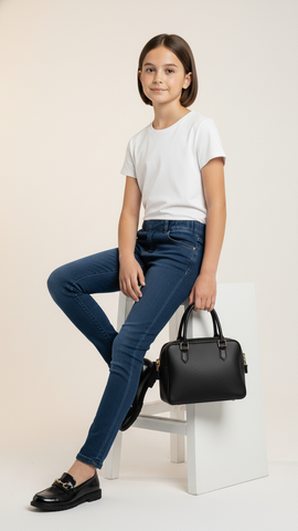 TERRE DE MARINS GIRLS BLUE JEGGINGS