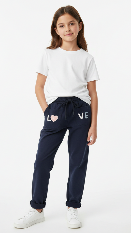 PRENATAL Girls love printed trouser