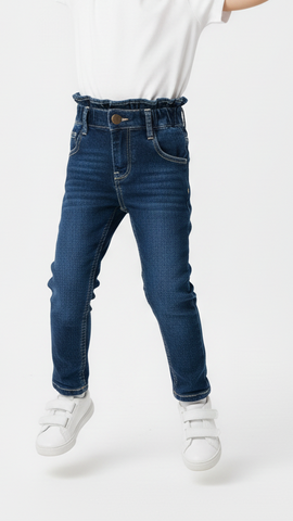 EMINENT GIRLS ELASTIC WAISTBAND JEANS