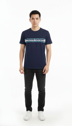 PIERRE CARDIN MENS BASIC HALF SLEEVES T-SHIRT