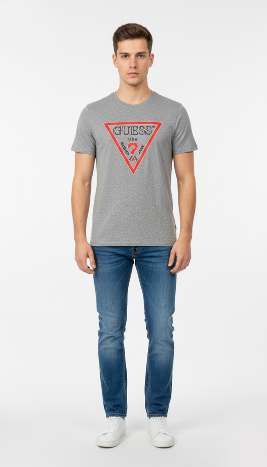 GUESS MENS PRINTED LOGO T-SHIRT