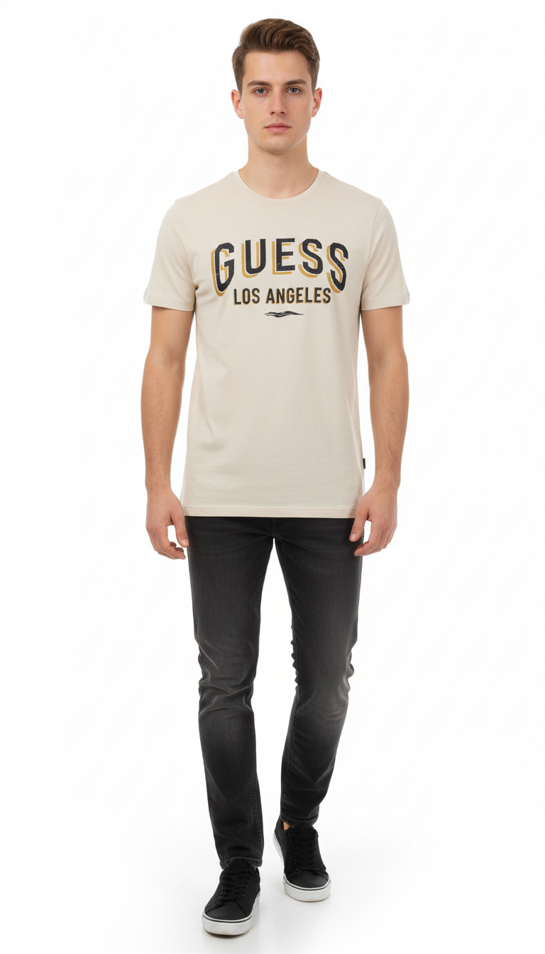 GUESS MENS PRINTED T-SHIRT