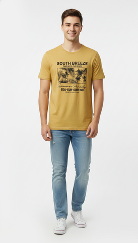 AAA CASUAL MENS GRAPHIC PRINT T SHIRT