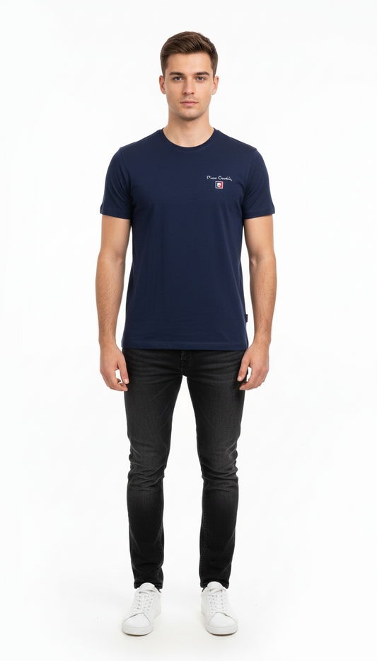 PIERRE CARDIN MENS BASIC HALF SLEEVES T-SHIRT