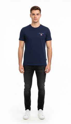 PIERRE CARDIN MENS BASIC HALF SLEEVES T-SHIRT