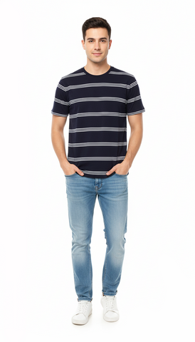 INEXTENSO MENS STRIPES T SHIRT