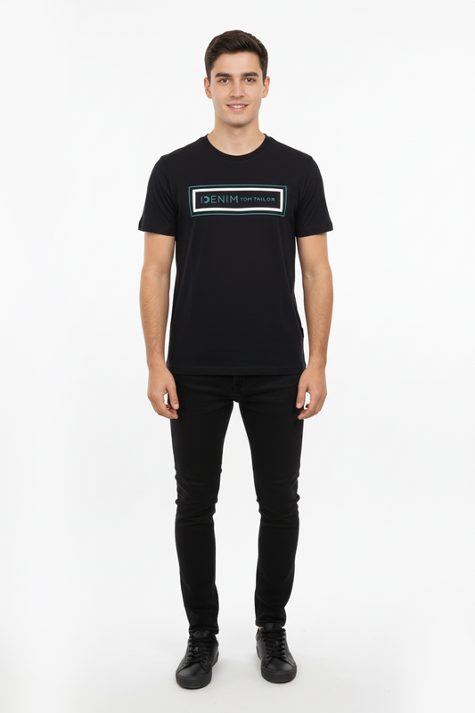 DENIM TOM TAILOR MENS BASIC FIT T SHIRT