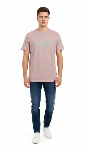 PULL&BEAR MENS REGULAR FIT BASIC T SHIRT