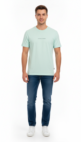 JACK & JONES MENS BASIC CREW NECK T SHIRT